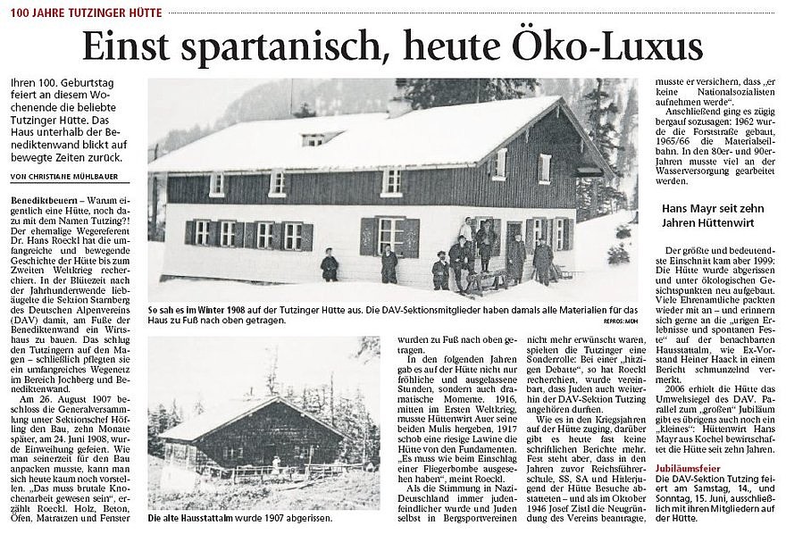 Presseberichte zum Jubiläum