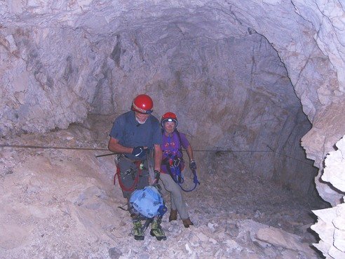 Abstieg über den Gauenblickhöhlen-Klettersteig