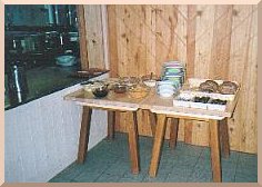 Bild: Das Frühstücksbuffet ist aufgebaut