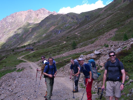 Der Aufstieg zur Hütte